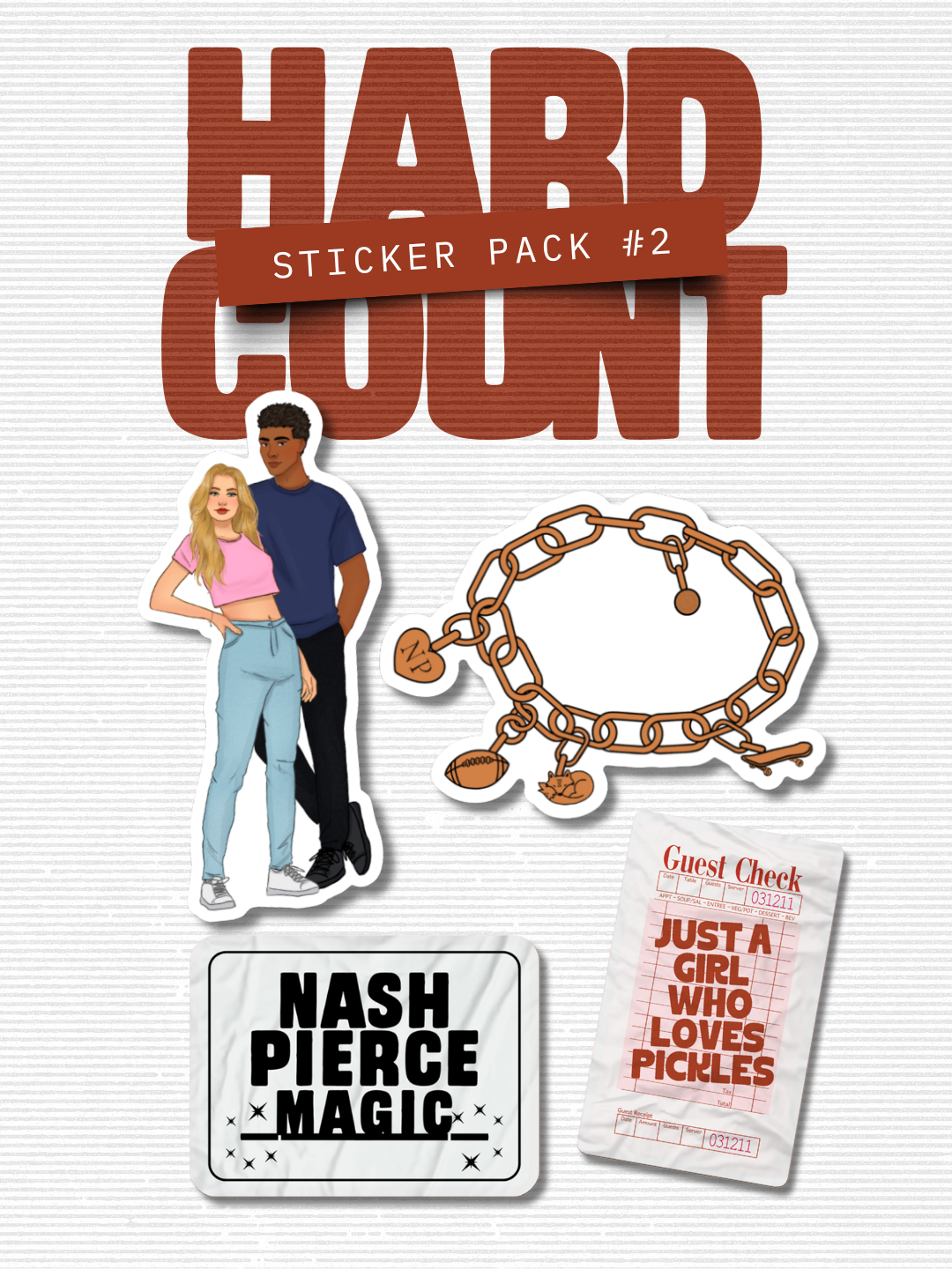 Hard Count Sticker Pack #2